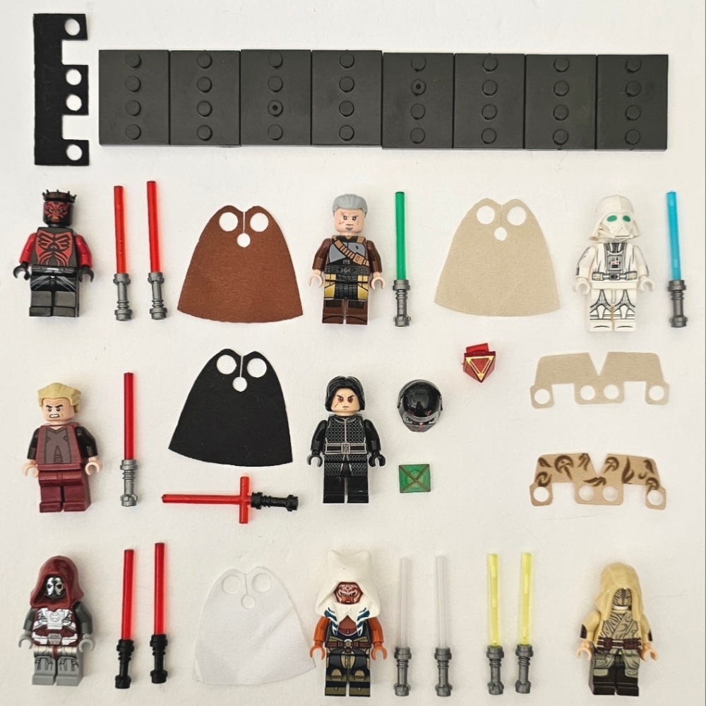 Lot 8 Lego Compatible Star Wars Jedi & Sith Minifigures Darth Vader Emperor